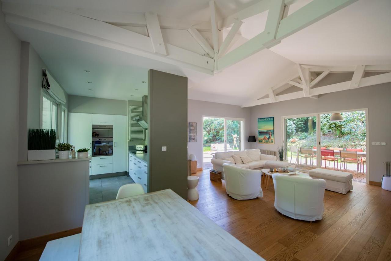 Villa Spacieuse A Arcachon, Proche Plages, Jardin Bagian luar foto