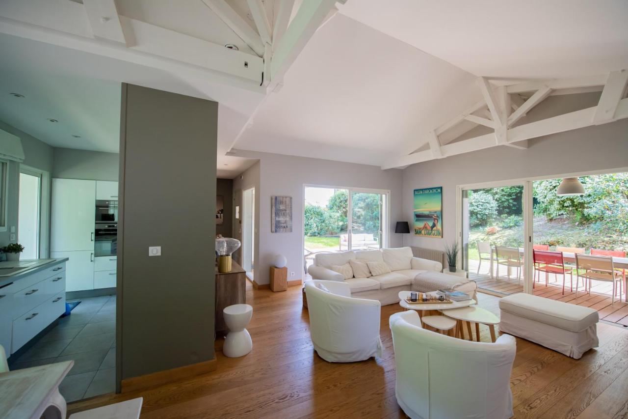 Villa Spacieuse A Arcachon, Proche Plages, Jardin Bagian luar foto